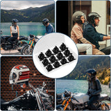 12pcs Helmet Screws, Motorcycle Helmet Screws Motorcycle Helmet Visor Screws Motorcycle Helmet Accessories (Black)