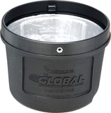 Global Industrial Black Outdoor Ashtray, 1-1/2 Gallon