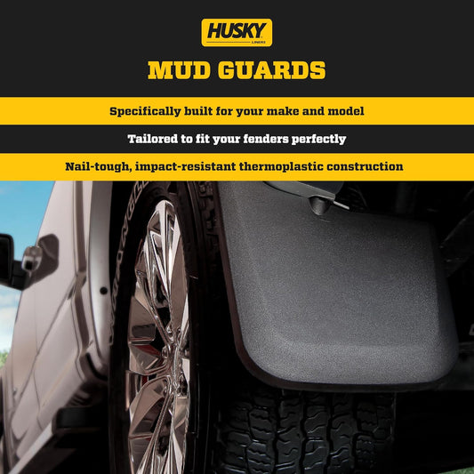 Husky Liners — Front Mud Guards | Fits 2019-2024 GMC Sierra 1500 - Black, 2 Pc | 58271