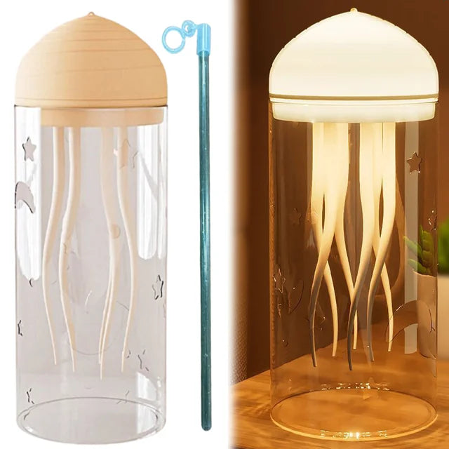 Jellyfish Light Atmosphere Night Lights Type-C Charging Bedside Lamp Flexible Tentacles for Holiday Children Christmas Gifts