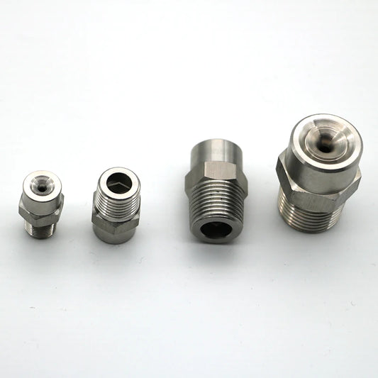 ( 10 Pcs/Lot ) 1/8" 1/4" 3/8" 1/2" 3/4" 1" BSPT 304 Stainless Steel Wide Angle Water Jet Nozzle  Full Cone Spray Nozzle