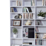 CD DVD Media Storage Shelves Display Shelf Racks Wooden Frame White - Furniture4Design