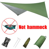 Camping Hammock With Mosquito Net and Rain Fly Portable Double Hammock With Bug Net and Tent Tarp Tree Straps for Travel Camping