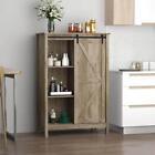 HOMCOM Accent Cabinet 17.75" 3-Tier Adjustable Shelves Particle Board Brown - Furniture4Design