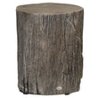 HOMCOM Living Room Furniture 17" H x 14.5" W x 14.5" D Gray Concrete Side Table - Furniture4Design