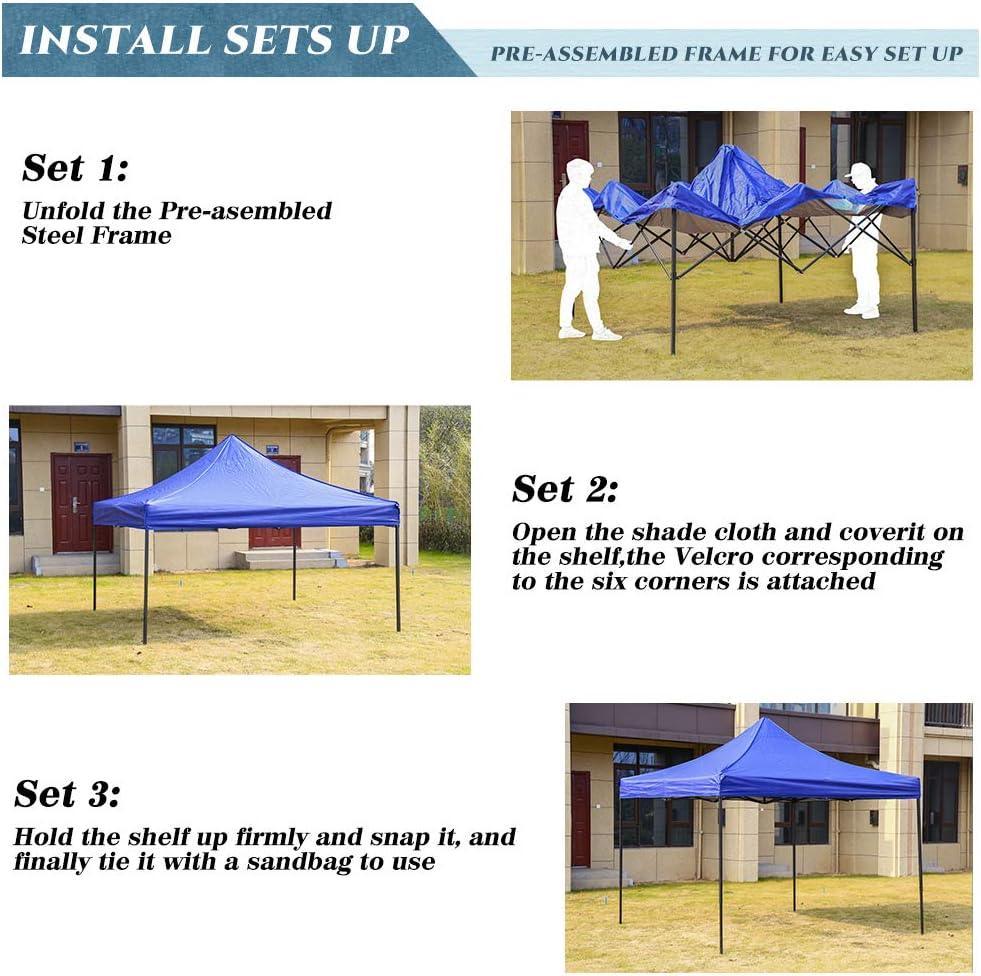 Instant Folding Portable Gazebo with Bag, 10 x 10ft OpenBox Pop Up Canopy - Furniture4Design