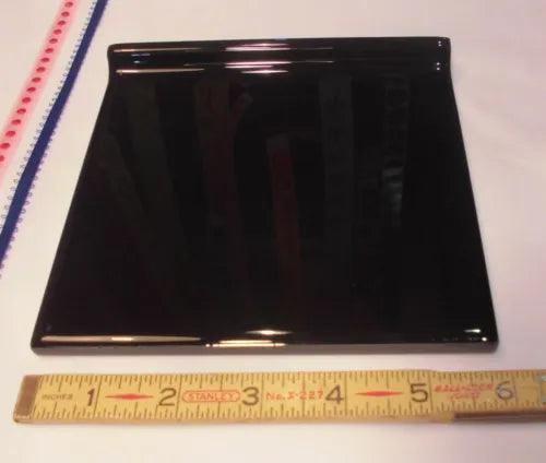 1 pc. Glossy Black; Flat Top; base/cove Ceramic Tile; 6" X 6" NEW STOCK - Furniture4Design