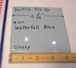 1 pc. Waterfall Blue: Glossy Ceramic Tile by Daltile Co. 4-1/4" Light Blue, NEW - Furniture4Design