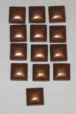 1"x1" Metal Copper Resin Deco Insert Accent Wall Tile - Lot of 13 pcs - Furniture4Design