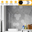 10-200Pcs 3D Hexagon Tiles Wall Stickers Self Adhesive Decor Stick On Art Home - Furniture4Design