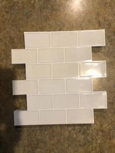 10 pc Stick goo stickgoo 3D wall tiles subway DIY high waterproof & heat resist - Furniture4Design