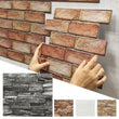 10 PCS 3D Foam Wall Sticker Easy Installation Soft Brick Stone Tile Panels - Furniture4Design