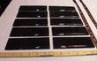 10 pcs. *Glossy Black* 2" X 6" Bullnose Ceramic Tiles American Olean, New Stock - Furniture4Design