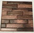 10 PCS Peel Stick Wall Tile Brown Wood Grain Mosaic Backsplash Lightweight 12 in - Furniture4Design