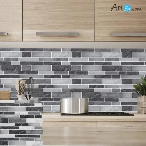 10 Pieces Peel and Stick Kitchen Backsplash Tiles Self Adhesive Tile - Furniture4Design