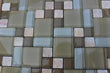 10 SHEET 10 SQ FT Brown Green Mosaic Tile Mesh Sheet Stone Glass Bath Kitchen - Furniture4Design