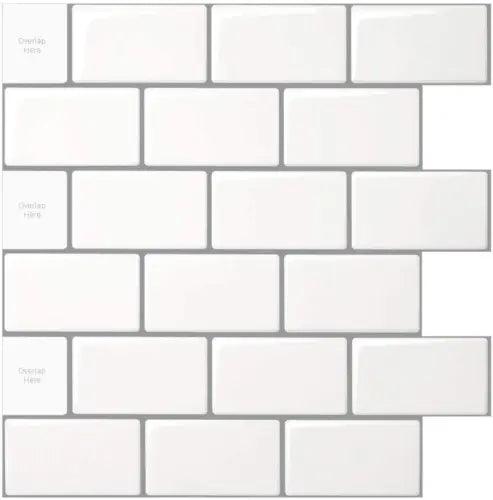 10-Sheet Peel and Stick Backsplash Tile for Kitchen Backsplash, 12X12 Inches off - Furniture4Design