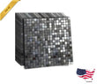 10 Sheets Self-Adhesive Aluminum Mosaic Peel & Stick Metal Tiles 3D Wall Sticker - Furniture4Design