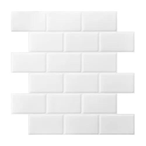 10 Sheets Subway Tiles Peel and Stick Backsplash Tiles Covers 10 Sq Ft - Furniture4Design