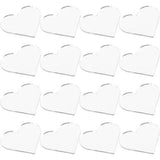 100 Pcs Wall Stickers Heart Shaped Mirror Decal 3d DIY Tiles Adhesive - Furniture4Design