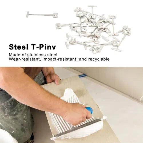 100Pcs TPins Steel Needles Tile Leveler Floors Walls Builing Construction Tools - Furniture4Design