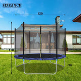 10FT Outdoor Fitness Trampoline with Safety Enclosure for Children and Adults - Furniture4Design