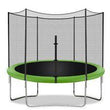 10FT Trampoline with Safety Enclosure Net Combo Bounce Jump Trampoline Outdoor - Furniture4Design