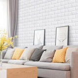 10pcs 3D Imitation Brick Home Wall Sticker Waterproof Self Adhesive Wallpaper - Furniture4Design