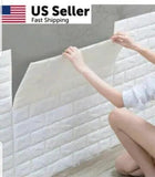 10PCS 3D Tile Brick Wall Sticker Self-adhesive Waterproof PE Foam Panel 30*40cm - Furniture4Design