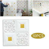 10Pcs 3D Wall Panels Self-adhesive Tile Brick Sticker Waterproof Foam WallpapeZG - Furniture4Design