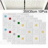 10pcs 3D Wall Sticke Tile Brick Wall Sticker Self-Adhesive Foam Panel Waterproof - Furniture4Design