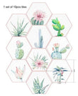 10pcs Cactus Non-slip Self-adhesive Bathroom Kitchen Floor Wall Tile Stickers - Furniture4Design