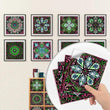 10PCS Flower Brick Tile 3D Sticker Kitchen Bathroom Wall Stickers Self Adhesive - Furniture4Design