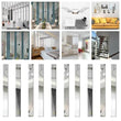 10Pcs Long Strip 3D Mirror Acrylic Wall Stickers Self-adhesive Tile Rectangles - Furniture4Design