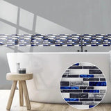 10pcs Mosaic Self-Adhesive Tile Wall Stickers 10*10cm Bathroom Kitchen Home Deco - Furniture4Design