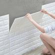 10PCS Self-adhesive 3D Tile Brick Wall Sticker Waterproof Foam Panel Wallpaper - Furniture4Design