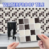 10PCS Tile Stickers Glass DIY Crystal Sticker Wall Waterproof Self-adhesive - Furniture4Design