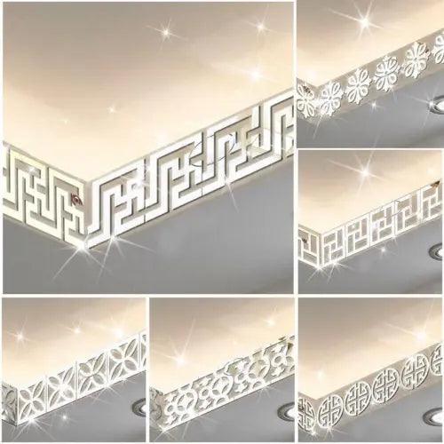 10pcs Wall Sticker 3d Acrylic Diy Mirror Tile Removable Decal Mural Decor - Furniture4Design