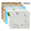 10PCS/set 3D Self-adhesive Tile Stone Brick Wall Sticker Soft Foam Panels New - Furniture4Design