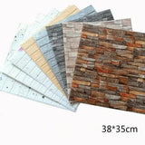 10x 3D Foam Panel Wallpaper Tile Brick Wall Sticker Self-adhesive Home DIY Decor - Furniture4Design