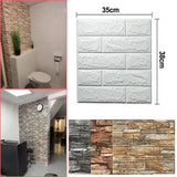 10X 3D Peel And Stick Tile Brick Wall Sticker Self-adhesive Waterproof Panels - Furniture4Design