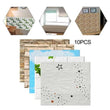 10x 3D Self-adhesive Tile Stone Brick Wall Sticker Soft Foam Panels Durable New - Furniture4Design