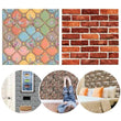 10x3D Self-adhesive Tile Brick Wall Sticker Waterproof PVC Panel Wallpaper Decor - Furniture4Design