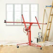 11FT Drywall Lifter Panel Hoist Rolling Caster Construction With Lockable Wheels - Furniture4Design