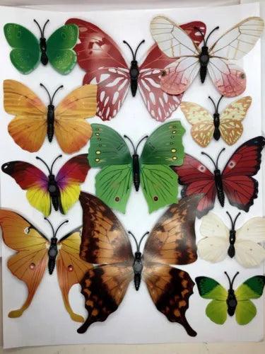 12 pcs Butterfly Wall Stickers Magnetic Decals US seller - Furniture4Design