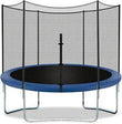 12FT Trampoline with Enclosure Net Outdoor Jump Rectangle Trampoline - Furniture4Design