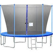 12FT Trampoline with Ladder and Safety Enclosure Net Jump Trampoline Outdoor - Furniture4Design