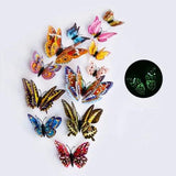 12Pcs 3D Butterfly Wall Decals Removable Stickers Bedroom Decoration - Furniture4Design