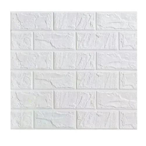 12Pcs 3D Tile Brick Wall Sticker Self-adhesive Waterproof Foam Panel Wallpaper - Furniture4Design