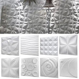 12PCS 3D Wall Panels PVC Plastic 30cm Ceiling Decor Wallpaper Tiles Cladding - Furniture4Design